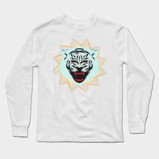 Polygonales Tiger Long Sleeve T-Shirt